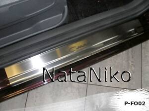 Накладки на пороги Ford C-Max II 2010- premium NataNiko
