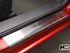 Накладки на пороги Mazda 6 III 2013- premium NataNiko