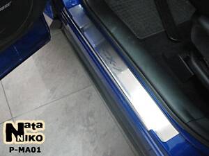 Накладки на пороги Mazda CX-7 2007- premium NataNiko