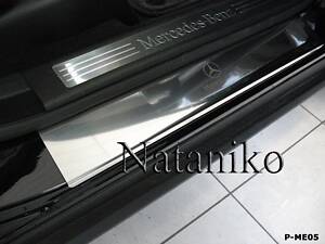 Накладки на пороги Mercedes ML (W164) 2005-2011 premium NataNiko