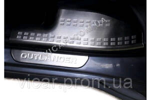 Накладки на пороги Mitsubishi Outlander XL