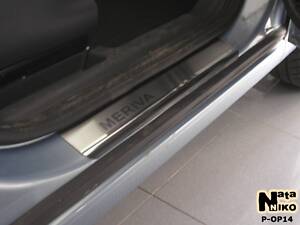 Накладки на пороги Opel Meriva II 2010- premium NataNiko