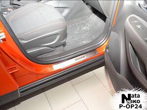 Накладки на пороги Opel Mokka 2013- premium NataNiko