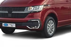 Накладки на противотуманки 2019-2024 (4 шт, нерж) для Volkswagen T6