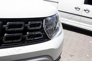 Накладки на решетку (2 шт, нерж) для Dacia Duster 2018-2024 гг