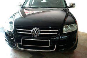 Накладки на решетку (4 шт, нерж) 2003-2008 для Volkswagen Touareg