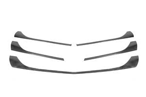 Накладки на решітку (6 шт, карбон) для Mercedes Vito / V-class W447 2014-2024 рр