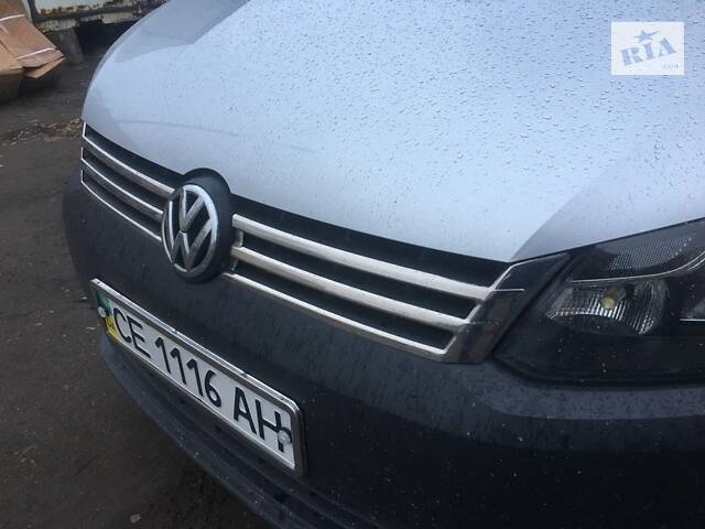 Накладки на решетку (2 шт, нерж) OmsaLine - Итальянская нержавейка для Volkswagen Caddy 2010-2015 гг - Фото 4