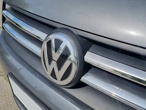 Накладки на решетку (2 шт, нерж) OmsaLine - Итальянская нержавейка для Volkswagen Caddy 2015-2020 гг