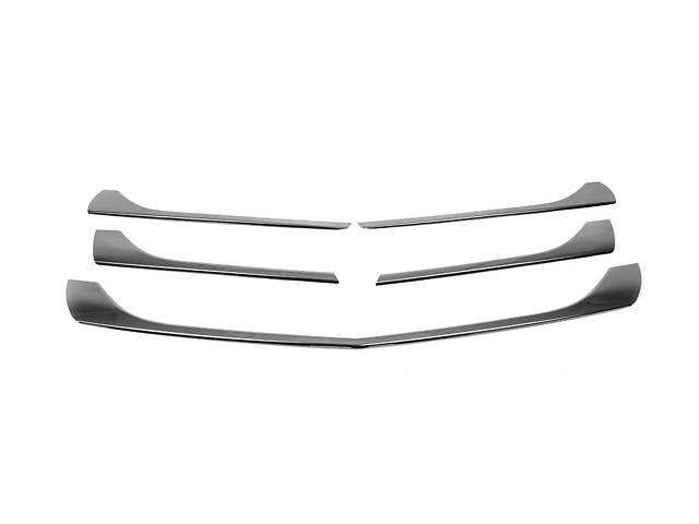 Накладки на решетку 2014-2020 (5 шт, BlackChrome) для Mercedes Vito/V-class W447 2014- гг - Фото 4