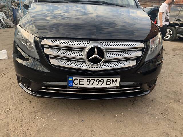 Накладки на решетку 2014-2020 (5 шт, BlackChrome) для Mercedes Vito/V-class W447 2014- гг - Фото 5