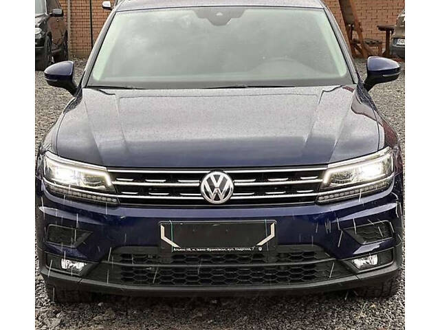 Накладки на решетку 2016-2020 (2 шт., нерж) для Volkswagen Tiguan - Фото 1