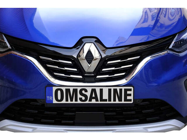 Накладки на решетку (6 шт, нерж.) для Renault Captur 2019- гг - Фото 2