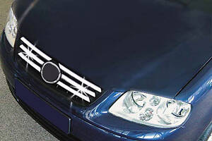 Накладки на решетку (нерж) 2001-2003 для Volkswagen Polo
