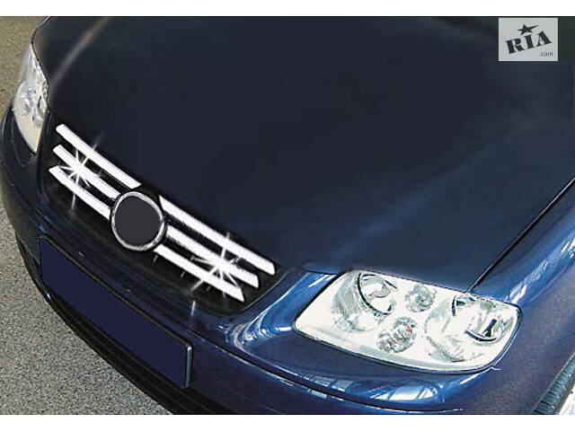 Накладки на решетку (нерж) 2001-2003 для Volkswagen Polo - Фото 1