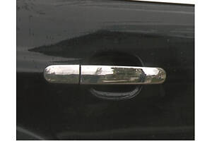 Накладки на ручки (4 шт., нерж.) Carmos - Турецкая сталь для Ford Focus II 2005-2008 гг