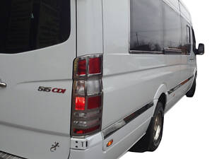 Накладки на стопы (2 шт, нерж.) для Mercedes Sprinter W906 2006-2018 гг