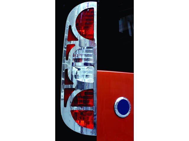 Накладки на стопи (2 шт, сталь) OmsaLine - італійська нержавіюча сталь для Fiat Doblo I 2005-2010 рр.