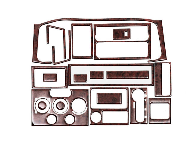 Накладки на торпеду (1996-1999) Дерево для Volkswagen T4 Transporter - Фото 2