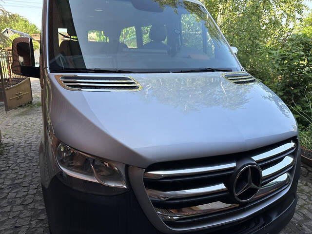 Накладки на воздухозаборник OmsaLine (2 шт., нерж) для Mercedes Sprinter W907/W910 2018- гг - Фото 4