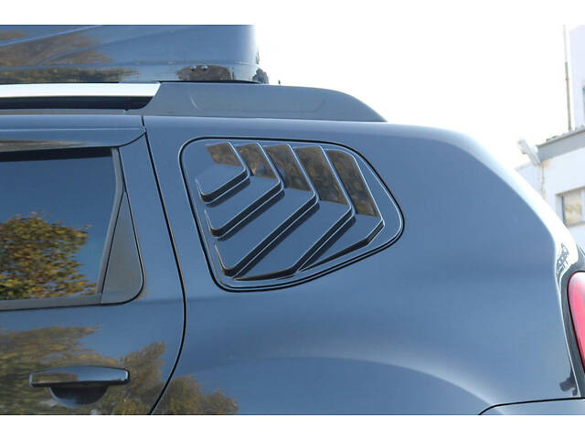 Накладки на задние окна EuroCap (2 шт, ABS) для Dacia Duster 2008-2018 гг