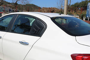 Накладки на задні вікна EuroCap (2 шт, ABS) для Fiat Tipo 2016-2024 рр.