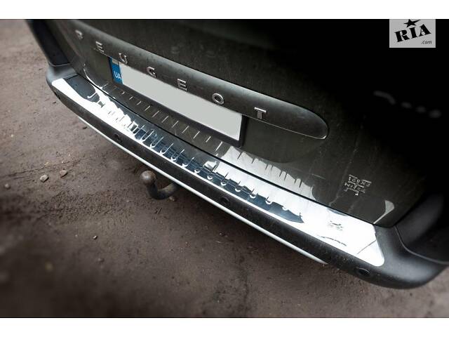 Накладки на задний бампер Carmos V2 (нерж.) для Citroen Berlingo 2008-2018 гг.