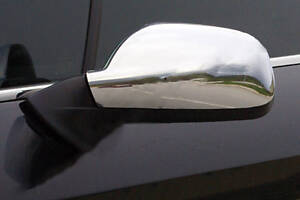 Накладки на зеркала (2 шт) Carmos - Полированная нержавейка для Peugeot 407