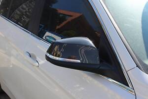 Накладки на зеркала (2 шт, натуральный карбон) для BMW X1 E-84 2009-2015 гг