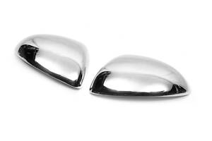 Накладки на зеркала (2 шт, нерж) для Opel Corsa D 2007-2014 гг