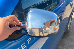 Накладки на зеркала (2 шт., нерж.) для Renault Logan II 2013-2022 гг