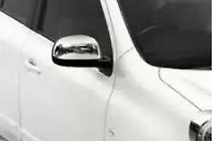 Накладки на зеркала (2 шт, нерж) OmsaLine - Итальянская нержавейка для Nissan Micra K13 2011-2016 гг