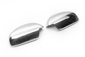 Накладки на дзеркала (2 шт, нерж) OmsaLine - Італійська нержавіюча сталь для Opel Vectra C 2002-2008 гг.