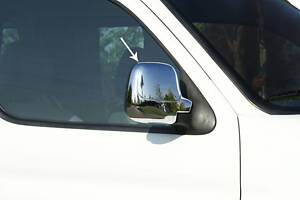 Накладки на зеркала (2 шт, пласт) для Peugeot Partner 1996-2008 гг