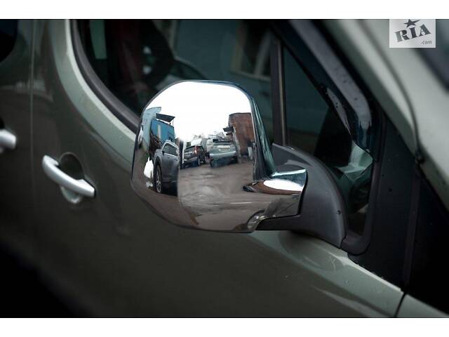 Накладки на зеркала (2 шт, пласт) OmsaLine, 2012-2024 для Peugeot Partner Tepee