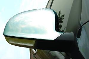 Накладки на дзеркала (2004-2010, 2 шт, нерж) OmsaLine - Італійська нержавіюча сталь для Seat Alhambra