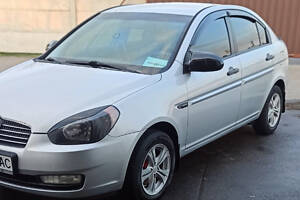 Накладки на зеркала BMW-style (2 шт) для Hyundai Accent 2006-2010 гг