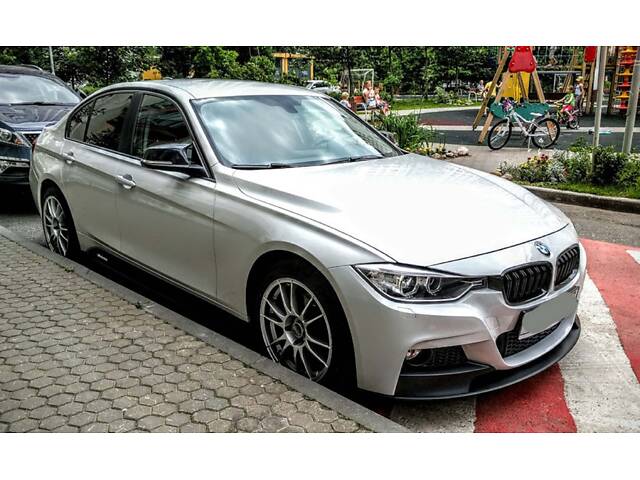 Накладки на зеркала Черный глянец (M-Look) на BMW 3 Series F30/F31 2011-2018 года - Фото 7