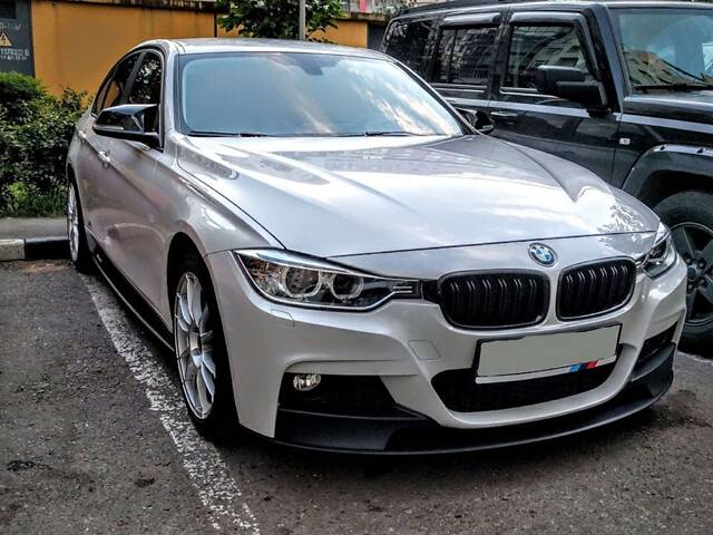 Накладки на зеркала Черный глянец (M-Look) на BMW 3 Series F30/F31 2011-2018 года - Фото 8