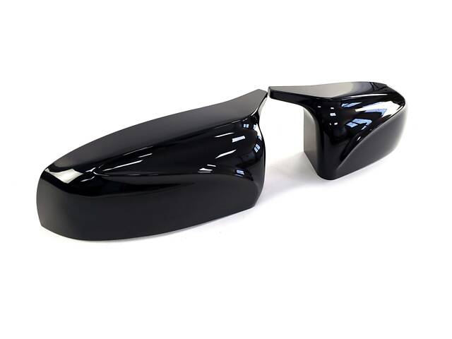 Накладки на зеркала Черный глянец (M-Look) на BMW X5 E70 2010-2013 года - Фото 3