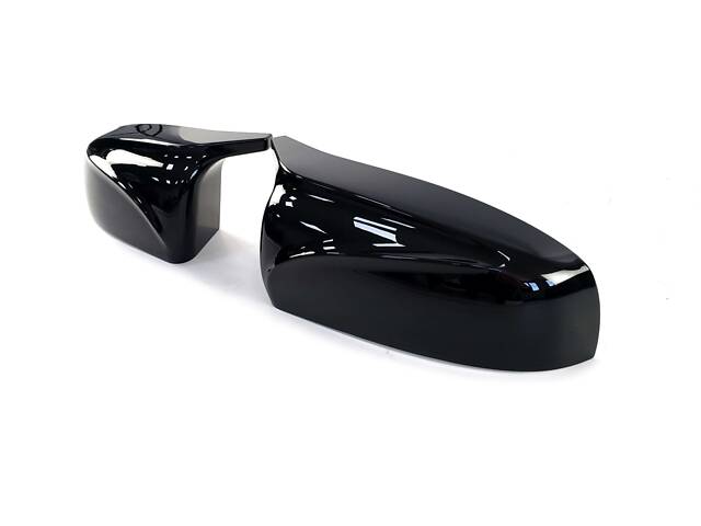 Накладки на зеркала Черный глянец (M-Look) на BMW X5 E70 2010-2013 года - Фото 4