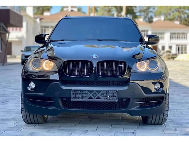 Накладки на зеркала Черный глянец (M-Look) на BMW X5 E70 2010-2013 года - Фото 9