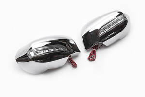 Накладки на зеркала LED (2 шт, пласт) для Mazda 6 2008-2012 гг