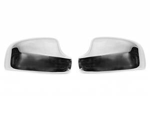 Накладки на зеркала V-3 (2 шт, нерж) для Renault Sandero 2013-2022 гг
