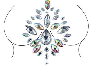 Наклейки кристаллы для груди Crystals 2 8517 11х8 см