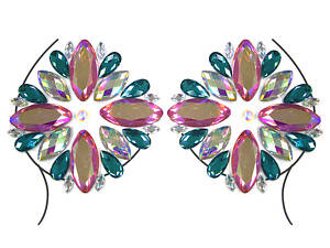 Наклейки кристаллы для груди Stones 3 8564 17х8.5 см