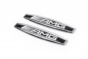Наклейки на крила (2 шт, метал) Elegance для Mercedes A-сlass W176 2012-2018рр.