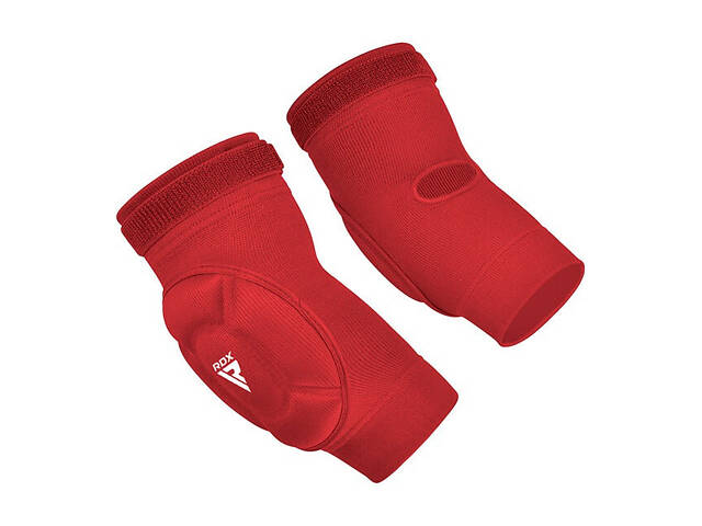 Наколінники спортивні RDX Hosiery Elbow Foam Red/White S - Фото 2
