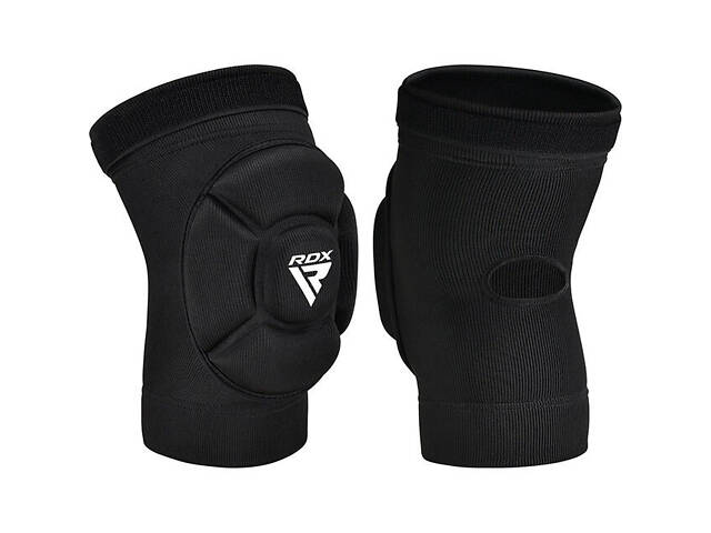 Наколінники спортивні RDX Hosiery Knee Foam K5 Black/White S (пара) - Фото 2