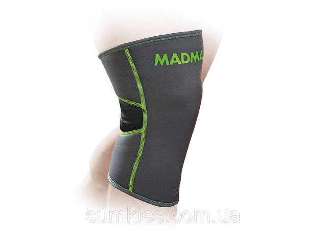 Наколінник MadMax MFA-294 Zahoprene Knee Support Dark Grey/Green (1шт.) M - Фото 1